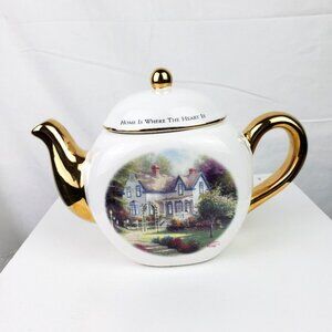 Thomas Kinkade Home is Where Heart Is Tea Pot